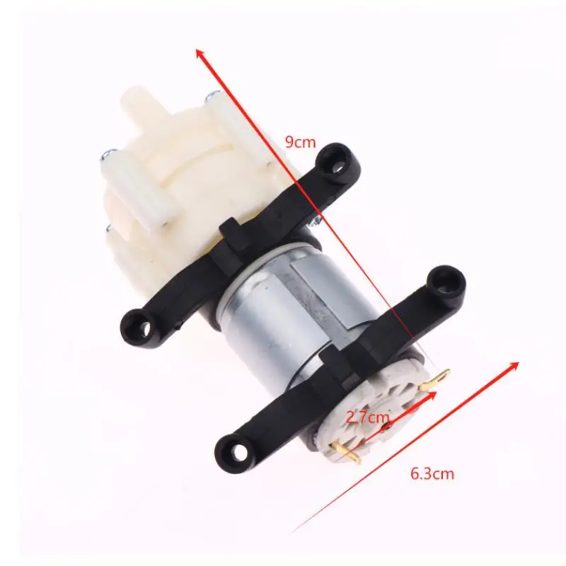 Bomba de agua R385, bomba de diafragma de 6-12V, pequeña bomba de agua en miniatura para el hogar, accesorios para pecera, juego de tetera, piezas