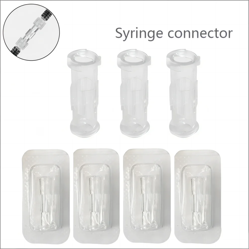 Luer Thread Connector Pp Material Transparent Syringe Double-Way Connector Easy And Durable Use In Sterile Environment Drug Guid