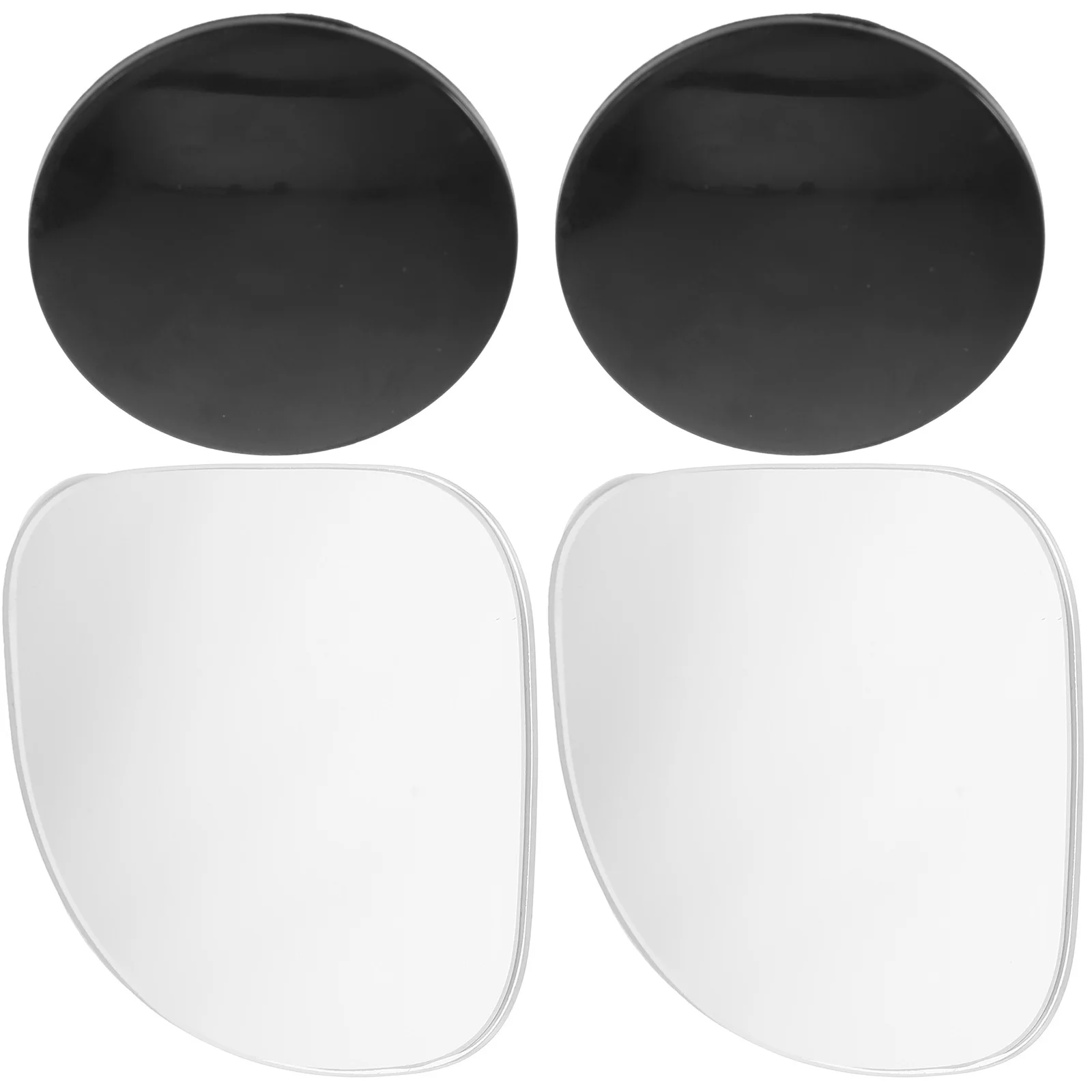 

2 Pcs Stick-on Rearview Blind Spot Mirrors Car Auxiliary Accessories Adhesive Small Convex