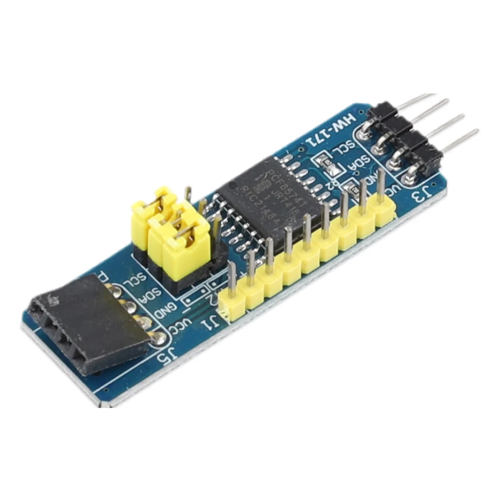 Placa de Expansão I/O Flexível PCF8574 com 8 I/Os, Módulo de Avaliação e Desenvolvimento I2C-Bus, Placa Adaptadora PCF8574