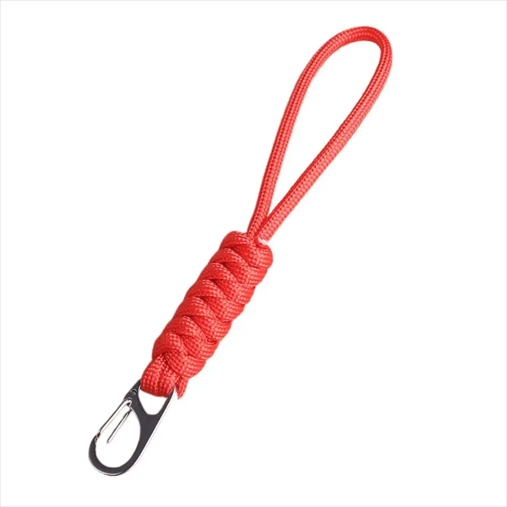 1 pz fatto a mano ombrello corda portachiavi creativo serpente nodo portachiavi semplice intrecciato intrecciato Anti-perso catena