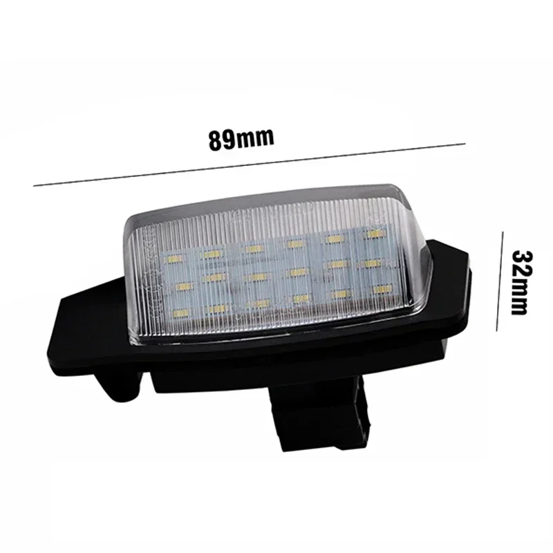 2Pcs/set Car LED License Plate Number Light for Mitsubishi Lancer Sportback Outlander with Built-in Canbus Controller