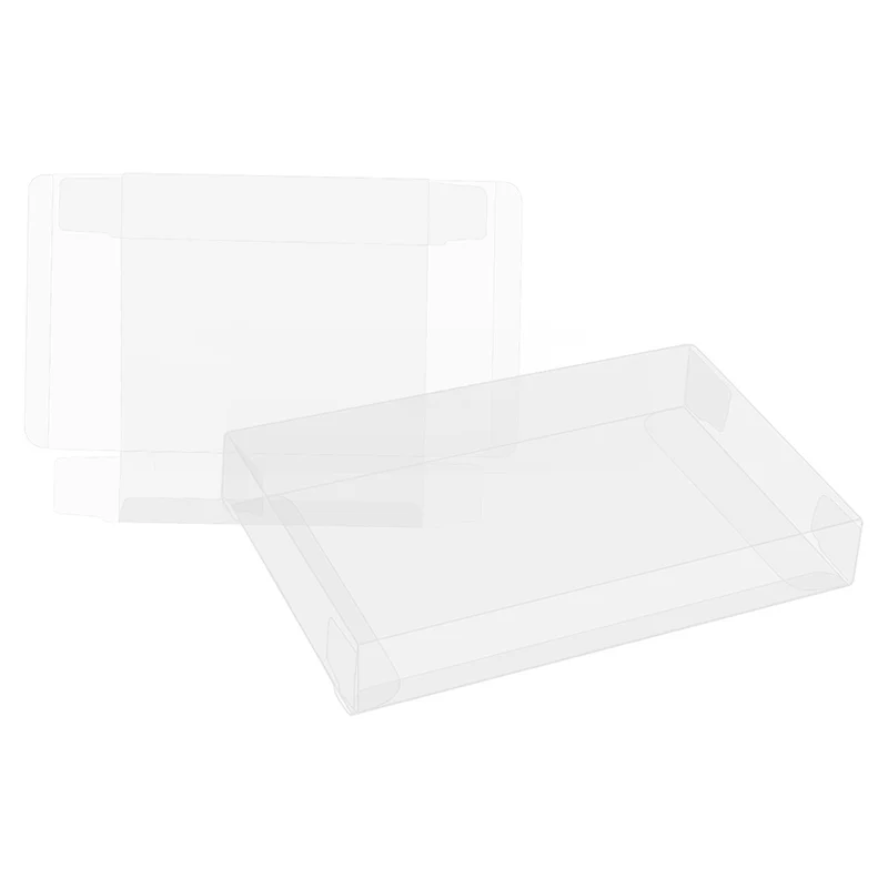 Estuche Protector de cartucho de tarjeta transparente para juegos de mascotas, estuche Protector para juegos Super SNES PAL, vitrina, 10 unidades