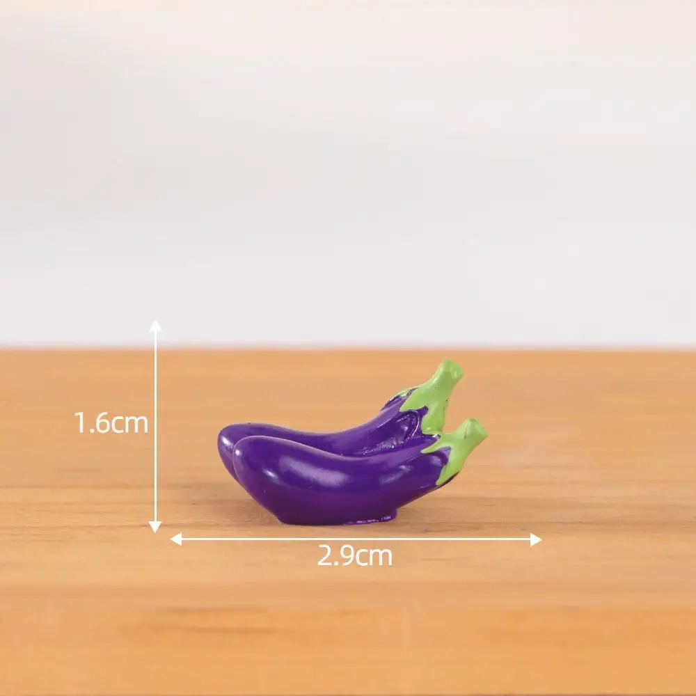 Cute Vegetable Figurines Miniatures Resin Crafts Handicrafts Simulation Vegetable Basket Realistic Mini Vegetable Model