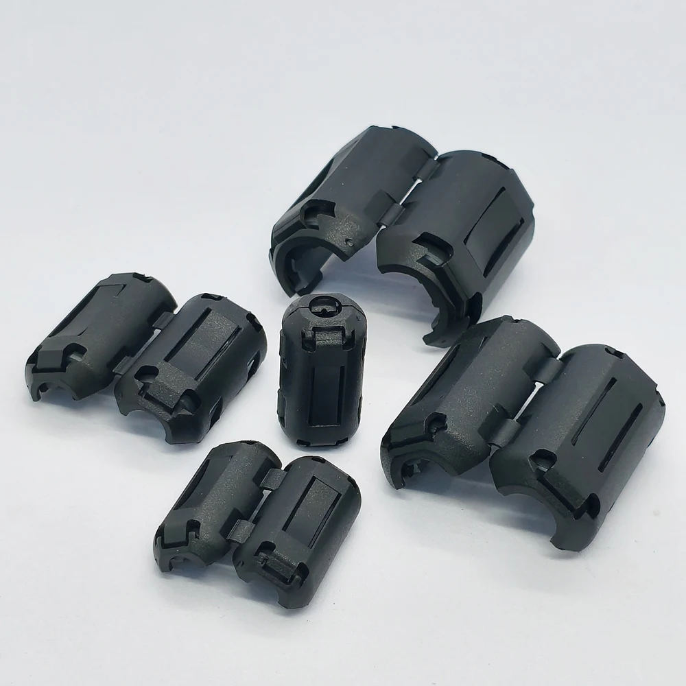 10Pcs Removable Anti-interference Ferrite Shielding Ring Buckle Degaussing Filter Magnetic Core Ring 3.5/5/7/9/13mm