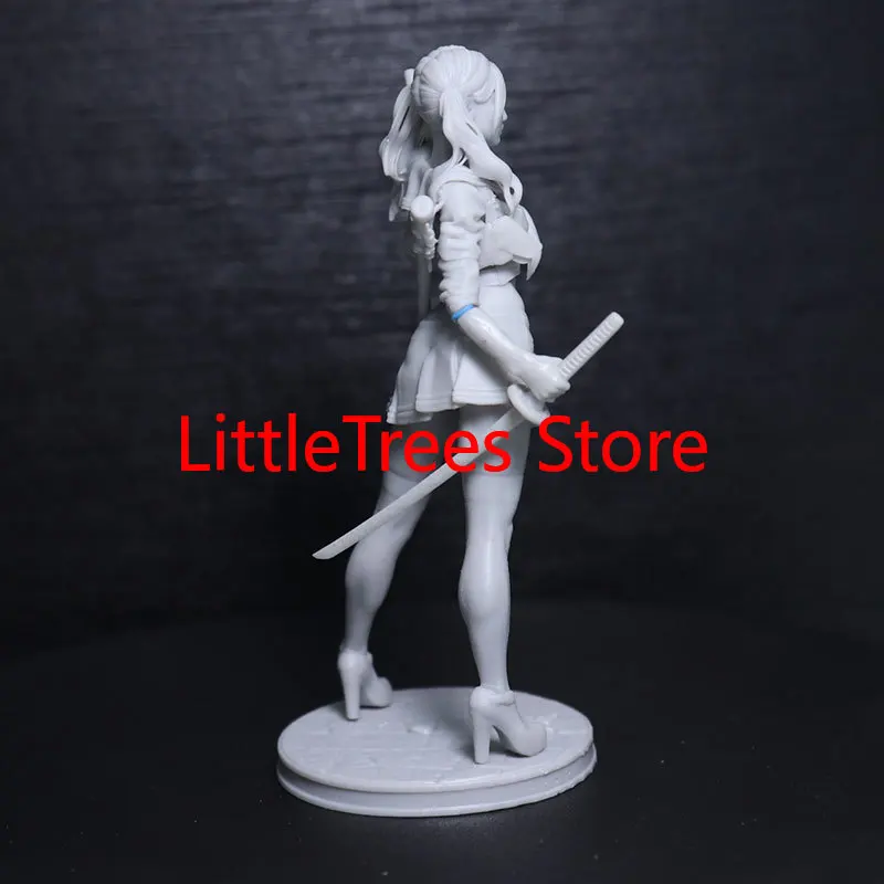 1/24 75mm Żywiczne Zestawy Modeli Piękna Dziewczyna Agentka Figurka Niemalowana Bez Koloru RW-485