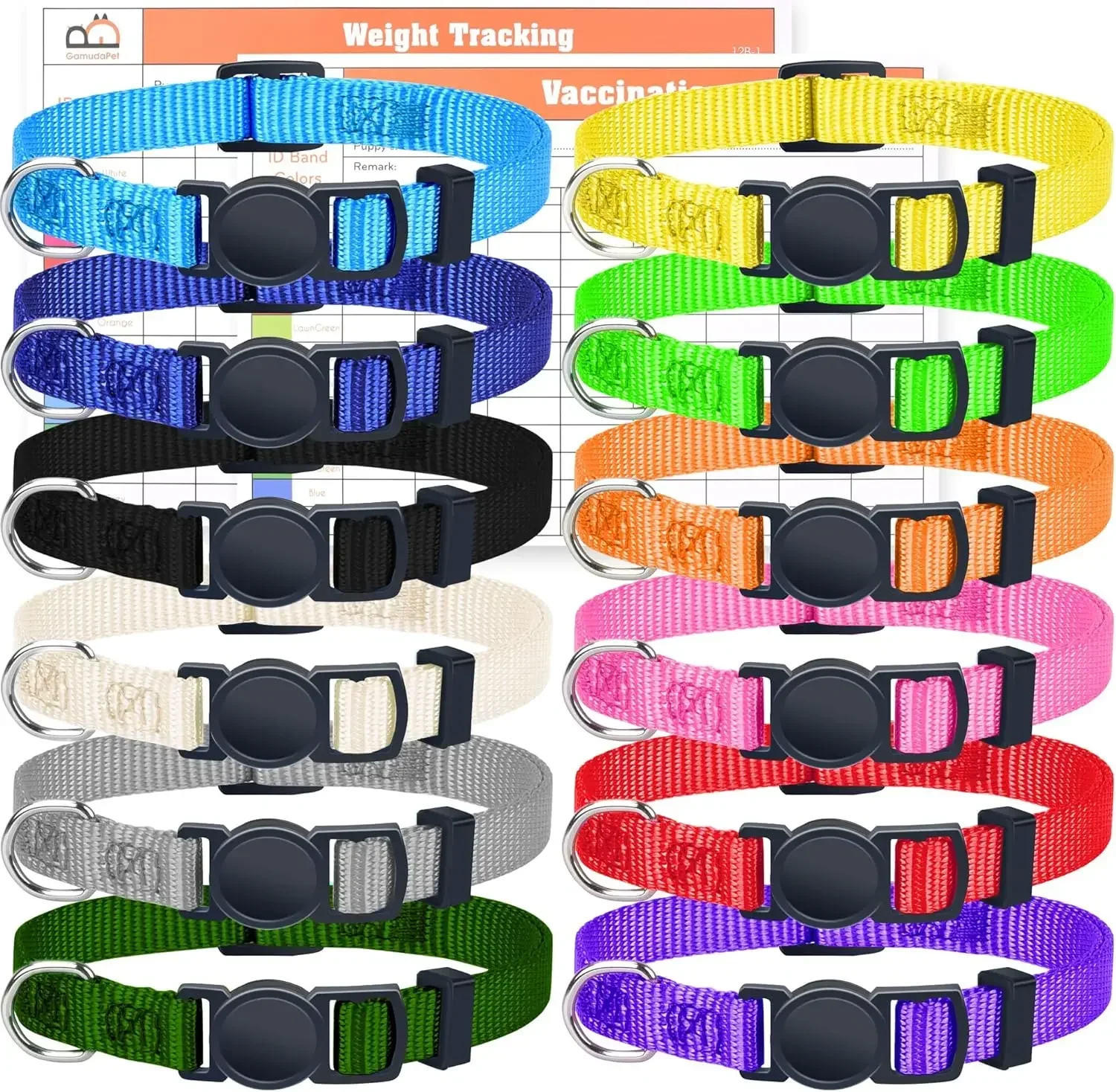 Dog  Reflective Ip67 Waterproof Pet Collar Transparent Cover Air Tag Locator Anti-loss