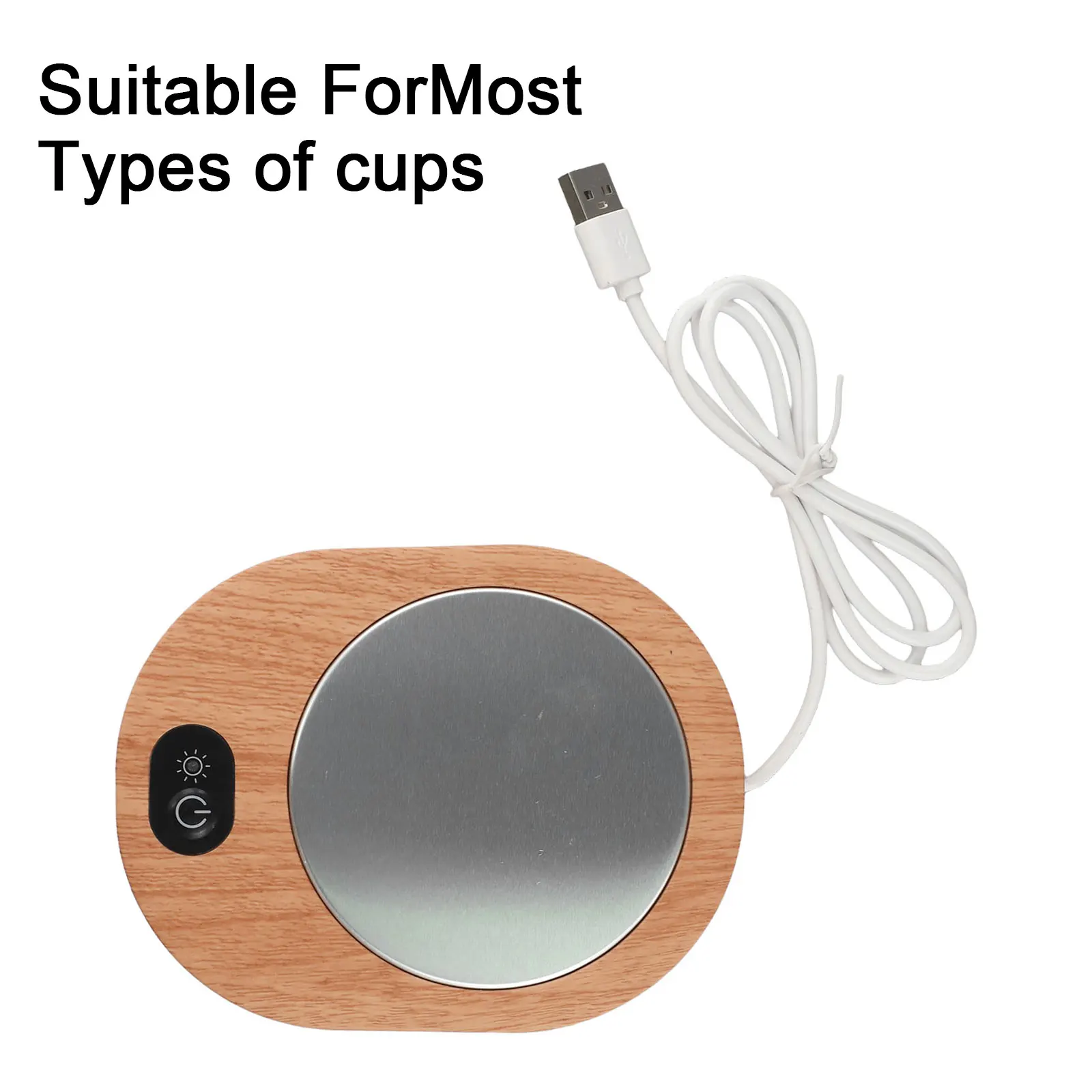 Coffee Cup Warmer 15.7*12.5*3.5cm Electric Coffee Heater On off Display Portable Design Built-in Gravity Sensing Switch