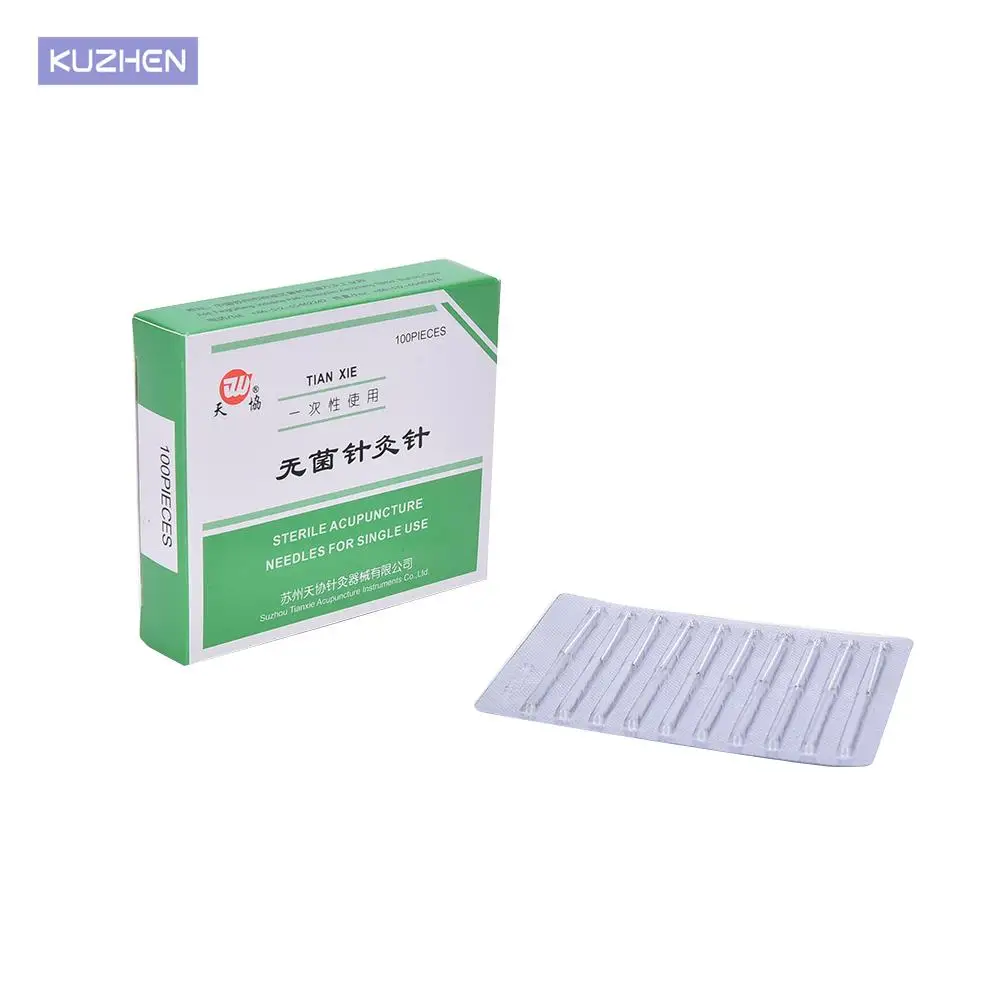 

100Pcs/Set Hot Sale 25mm X0.25mm Stainless Steel Authentic Acupuncture Needles Beauty Massage Needle For Health Care