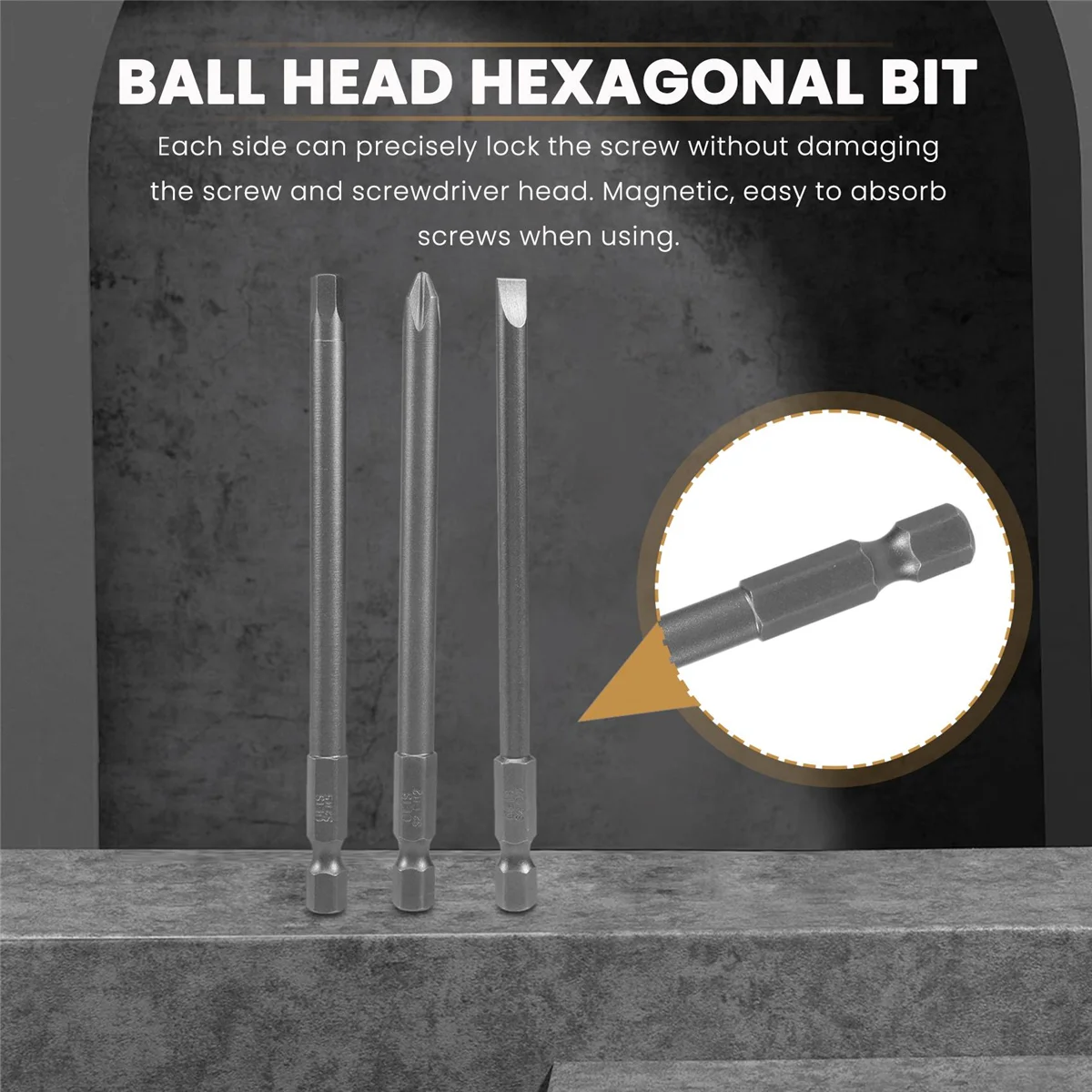 مجموعة لقم مفك براغي مغناطيسية طويلة ، مشقوقة ، عرافة متقاطعة ، توركس ، مجموعة لقم المثقاب ، الطول ، من من من من من من الولايات المتحدة ، 16