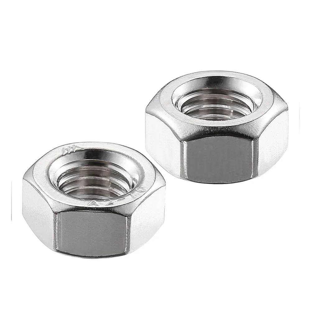 304 الفولاذ المقاوم للصدأ متري عرافة مسدس الجوز DIN934 M2 M3 M4 M5 M6 M8 M10 M12 M16 M20 مشرق النهاية مسدس المكسرات #3