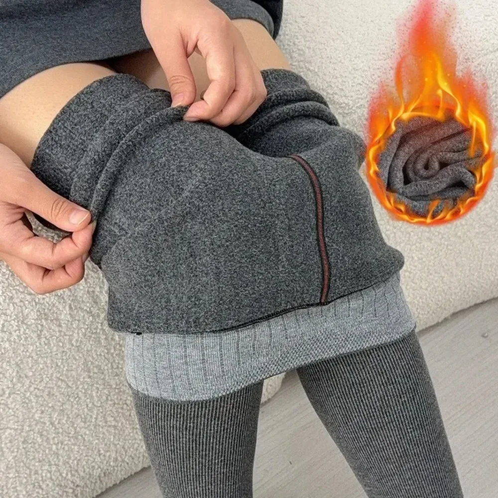 الشتاء الدافئة الجوارب النساء الحرارية طماق القطن مزيج عالية الخصر جوارب سميكة مكافحة بيلينغ تمتد جوارب طويلة الجوارب الإناث