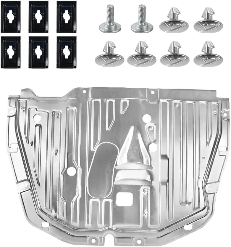 Front Center Lower Undercar Shield,Slakerbe 74110-TBA-A00 90674-TY2-A01 Engine Splash Guard Under Car Shield Cover Board Compati