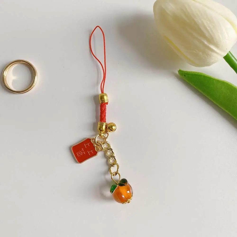 Accessories Fortune Wealth Charm Mobile Phone Strap Persimmon Phone Charm Cell Phone Lanyard Mobile Phone Lanyard