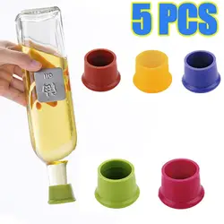 1/5pcs Silicone Wine Stopper Leak Free Wine Bottle Fresh Keeping Sealers Beer Beverage Champagne Closure For Bar Accessories