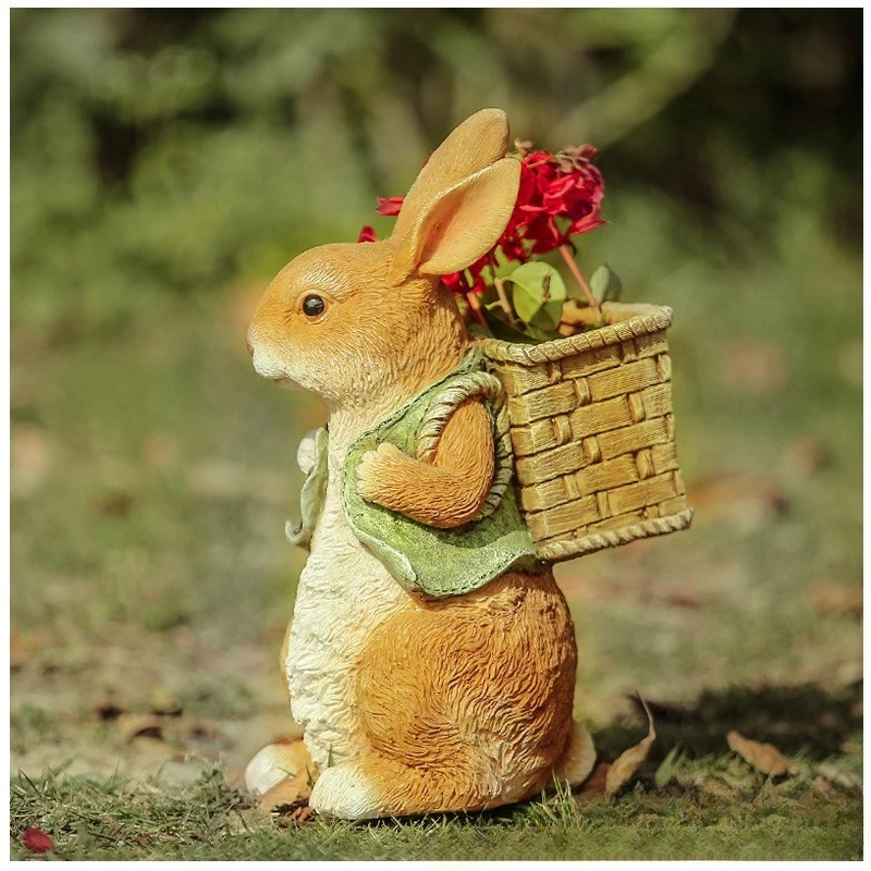 Outdoor Garden Statues Rabbit  - Resin Art Gift review and price