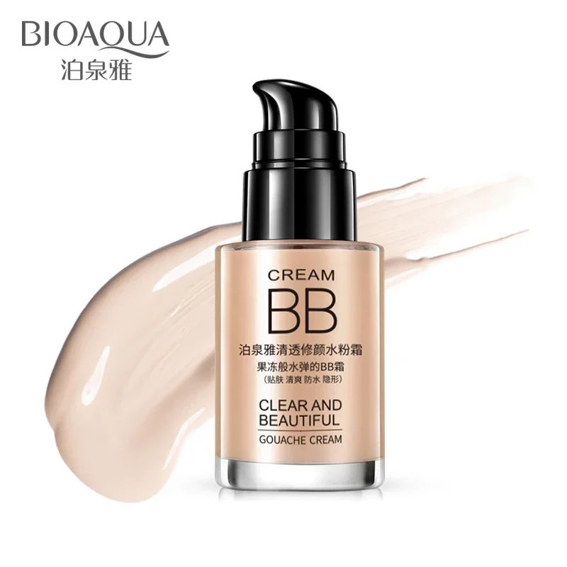 Bioaoua clareamento bb creme de cuidados com a pele sun bloco hidratante anti chapeamento anti rugas iluminar a beleza natural