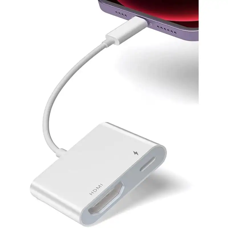 

Lightning to HD Adapter Digital AV for iPad iPhone to 1080P Adapter, Compatible with iPhone, iPad and iPod Models
