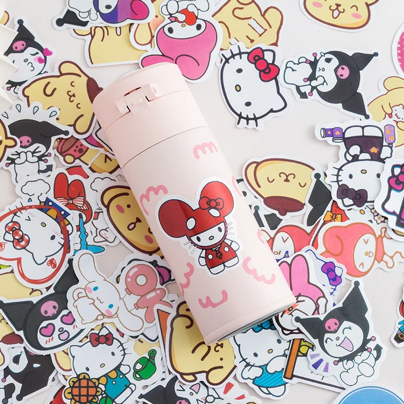 Sanrio-防水ステッカー,50個,Bluetooth