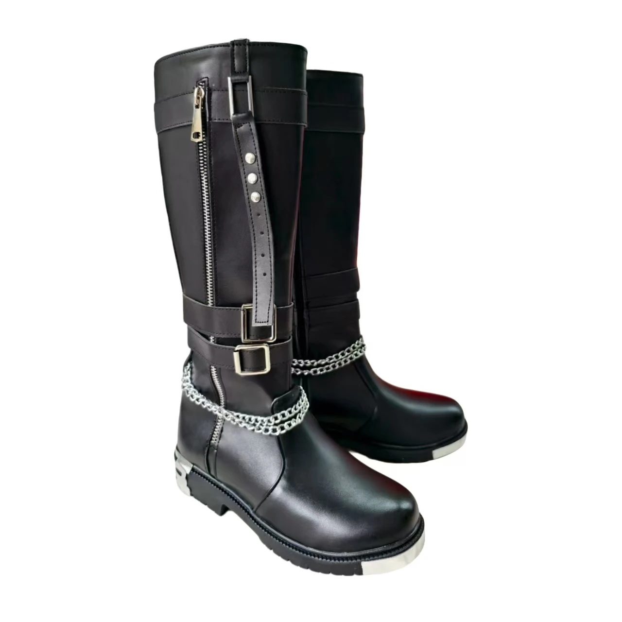 Game Love and Deepspace Heroines Cosplay Shoes Boots Night's Companion Black Shoes Deepspace Hunter Abysswalker Boots