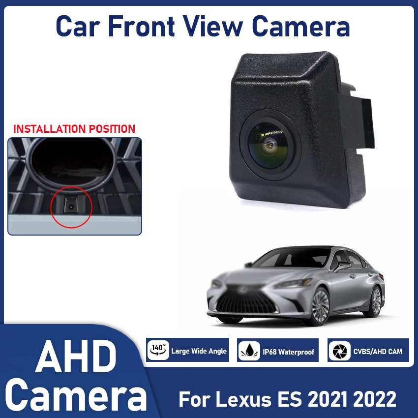 

HD CCD AHD Car Front View Parking Night Vision Positive Waterproof Night vision Logo Camera For Lexus ES 2021 2022 Wide Angle