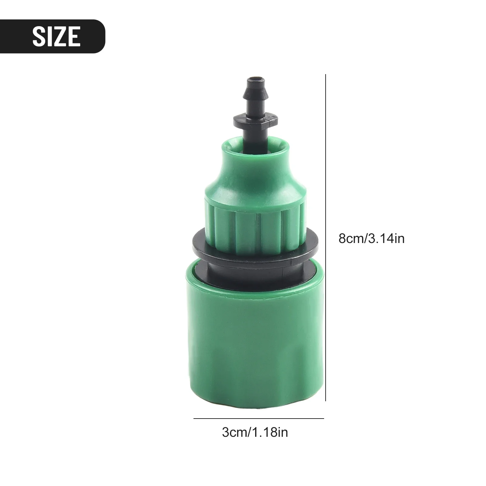 5 Pcs - Plastic Garden Water Hose/ Quick Connector /Irrigation Adapter //Connector Drip Irrigation Tools 4/7mm-8/11mm