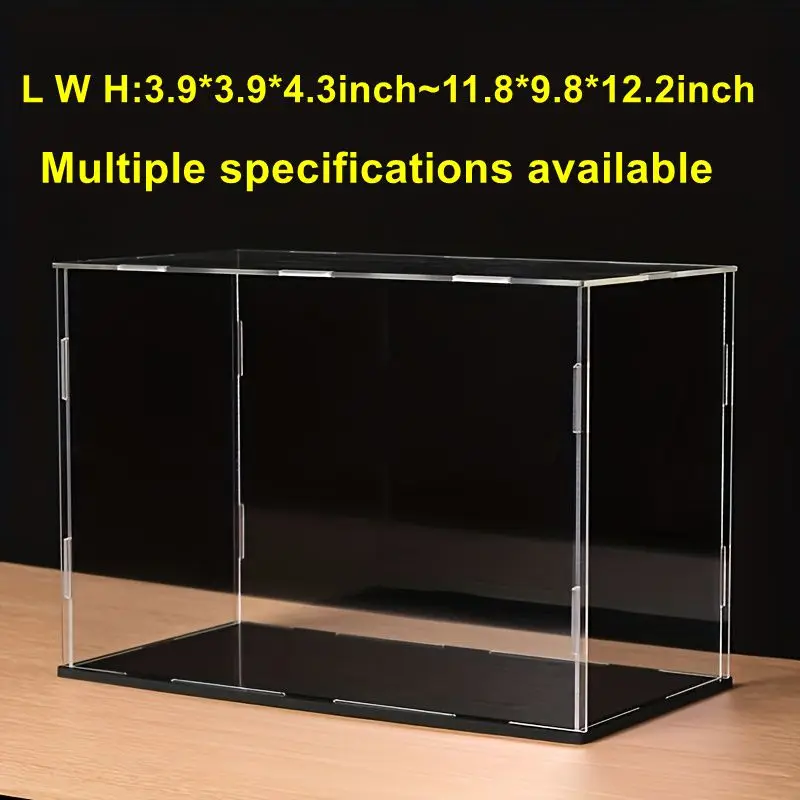 1PC Acrylic Display Box Cube Storage Transparent Small Assembly Dustproof Plastic Case for Collectibles