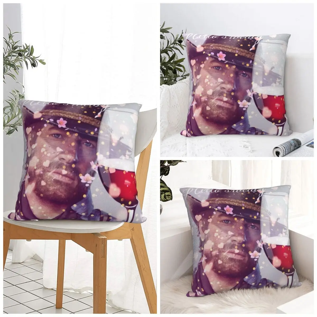 

Arthur Morgan Sweet Hearts Pillow Case Cute Funny Pillow Cover Polyester Pattern Cushion Cover Pillowcases Sofa Home Decorative