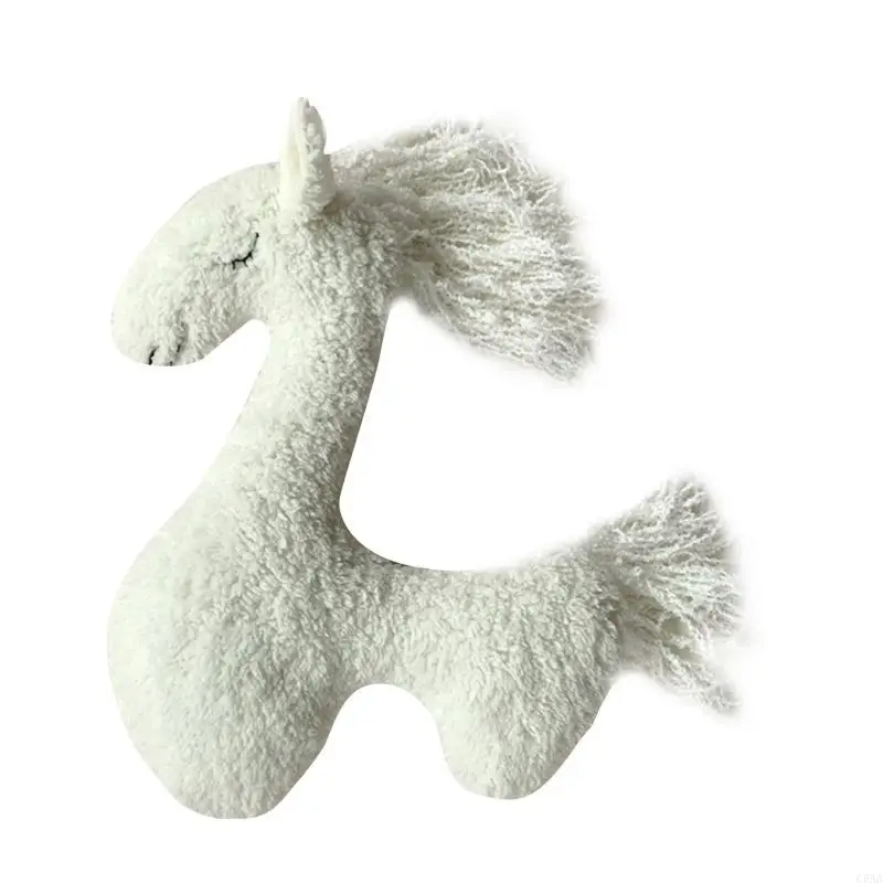 

C5AA Новорожденный Фотография, позирующая для Props, детская фотосессия милая лошадь для кукол животных младенцев фото