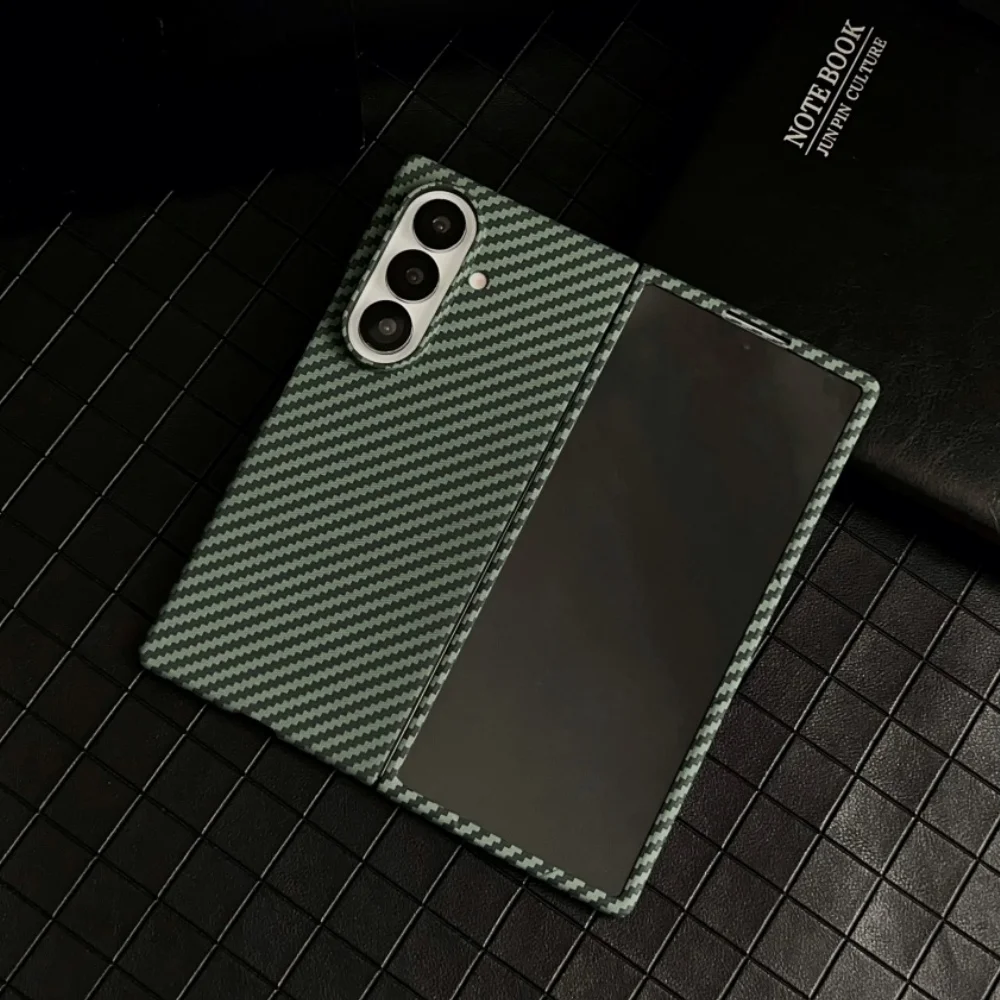 Для Samsung Z Fold 7, 6, 5, 4, 3, роскошный тонкий чехол из углеродного волокна для Magsafe Wireless Charge, противоударный противоударный чехол для телефона с пленкой Для Samsung Z Fold 7, 6, 5, 4, 3, роскошный тонкий чехол из углеродного волокна для Magsafe Wireless Charge, противоударный противоударный чехол для телефона с пленкой