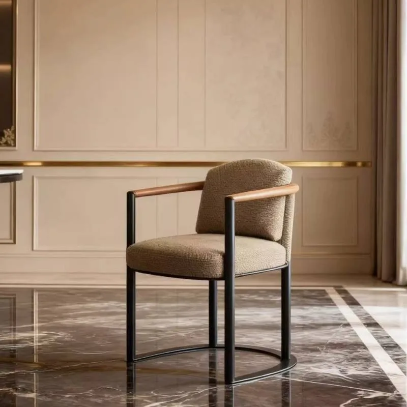 

Modern Backrest Dining Chairs Armrest Decoration Party Design Dining Chair Accent Conference Sillas Para Comedor Furniture