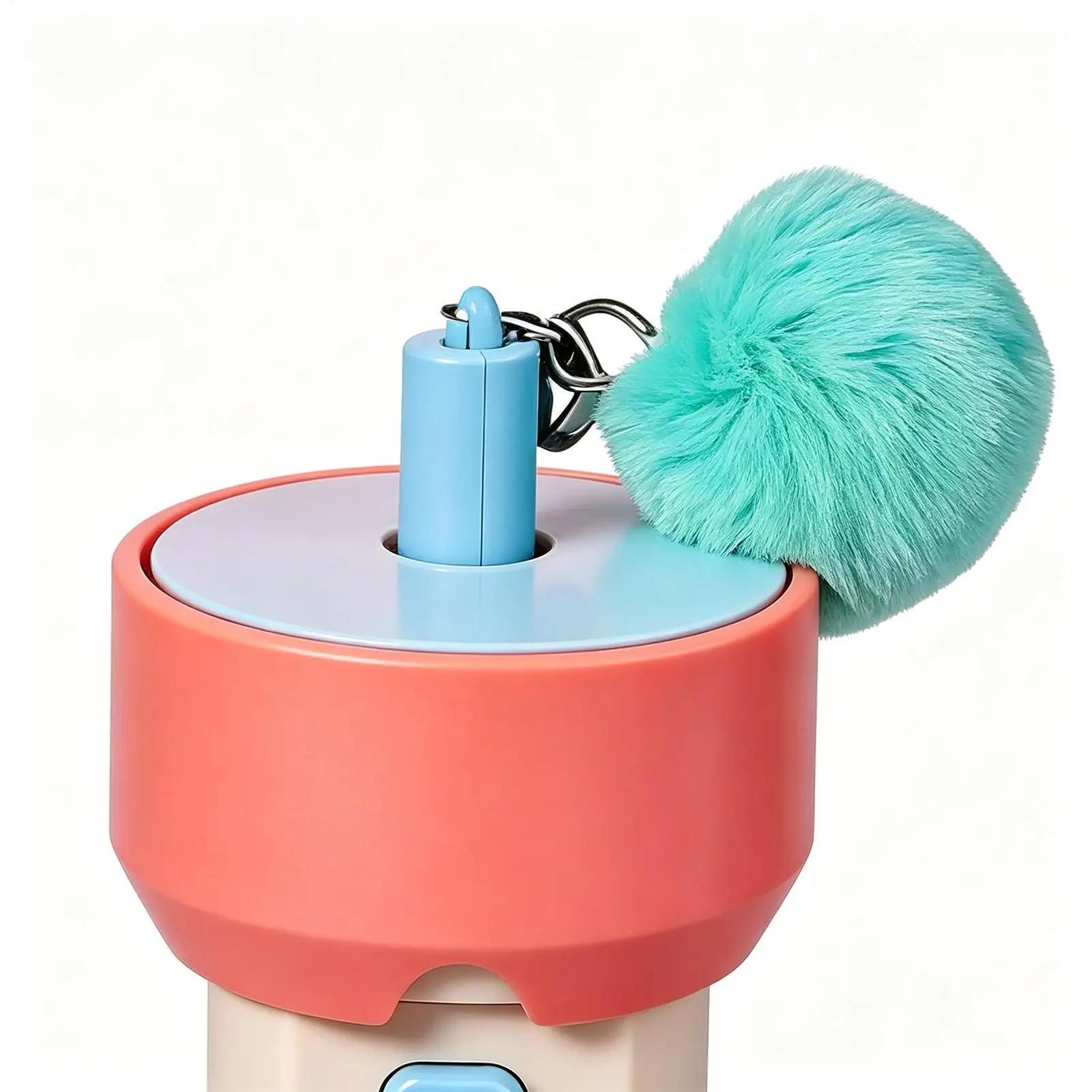 Electric Cat Teaser Rechargeable Teasing Retractable Wand With Fuzzy Ball Interactive Toys Indoor Cats For Indoor Kitten Play