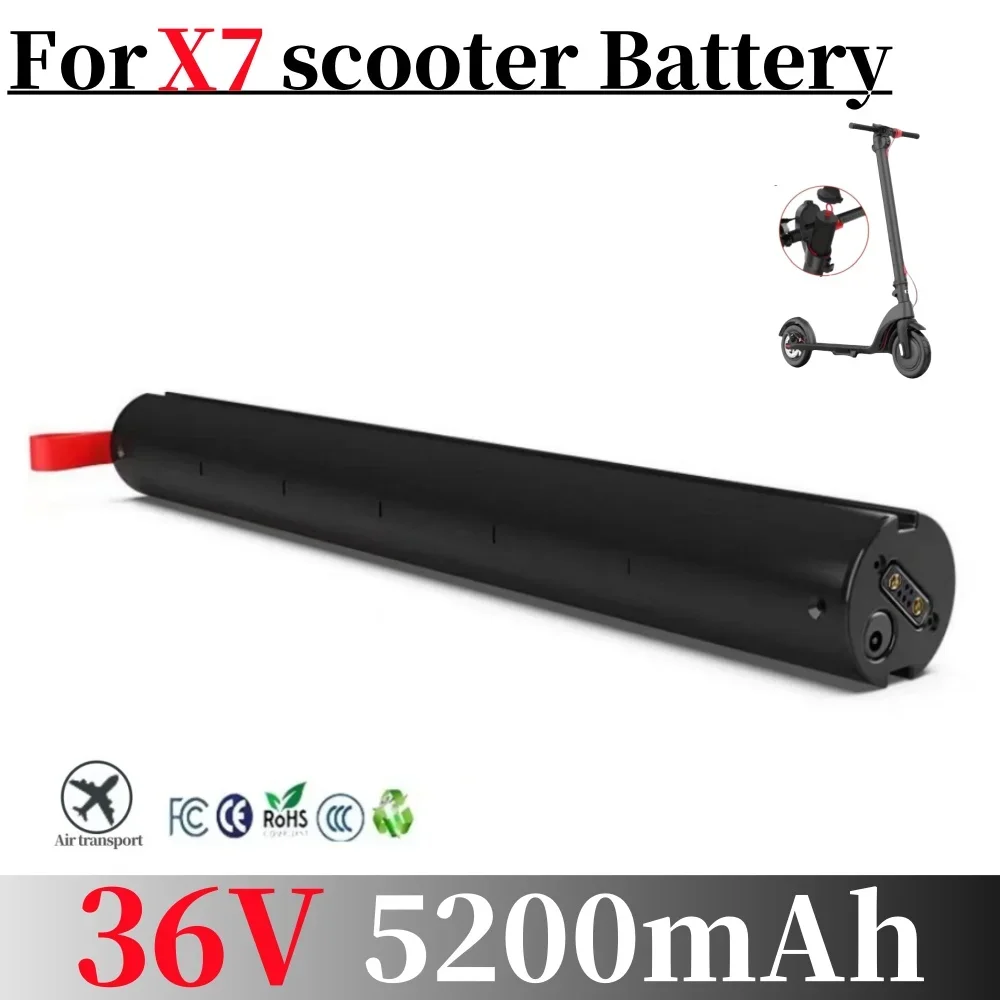 HX X7 36V 5200mAh Rechargeable Lithium Battery Pack for Scooter 187Wh HX Scooter Battery Accessories Replacement Part