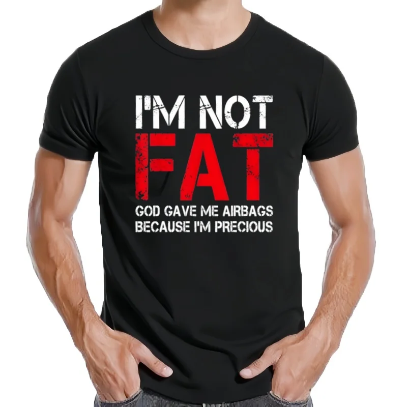 Camiseta con eslogan divertido para hombre, camisa 100% de algodón con cuello redondo, Camiseta deportiva de manga cor