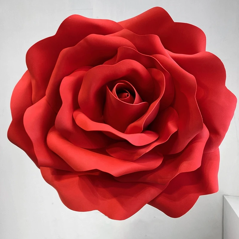 

Handmade Giant EVA Paper Art Rose Beautiful Christmas Shop Window wedding Decoration artificial flower props