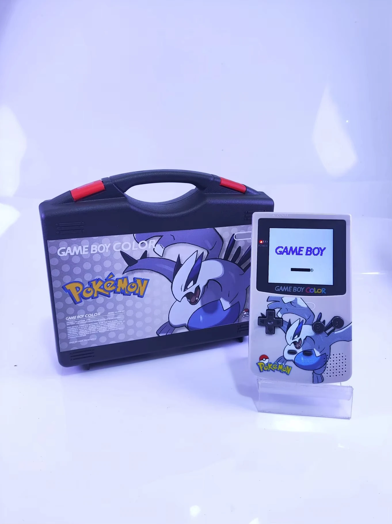 gbcパッケージとシェルセット-ポケットモンスター-ルギア-ポケット銀魂-限定版-ipsハイライト完全ラミネート加工