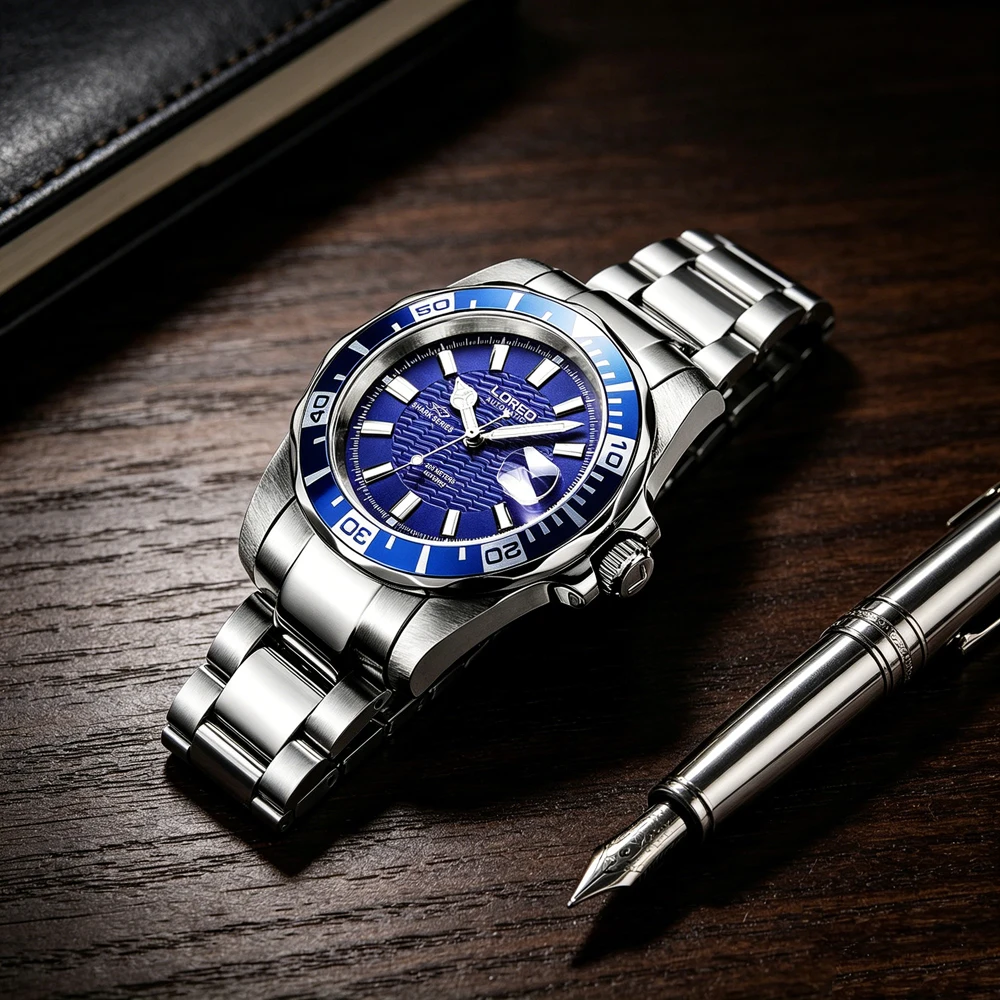 LOREO Diving Series Automatic - đánh giá và giá Waterproof Diving Watch
