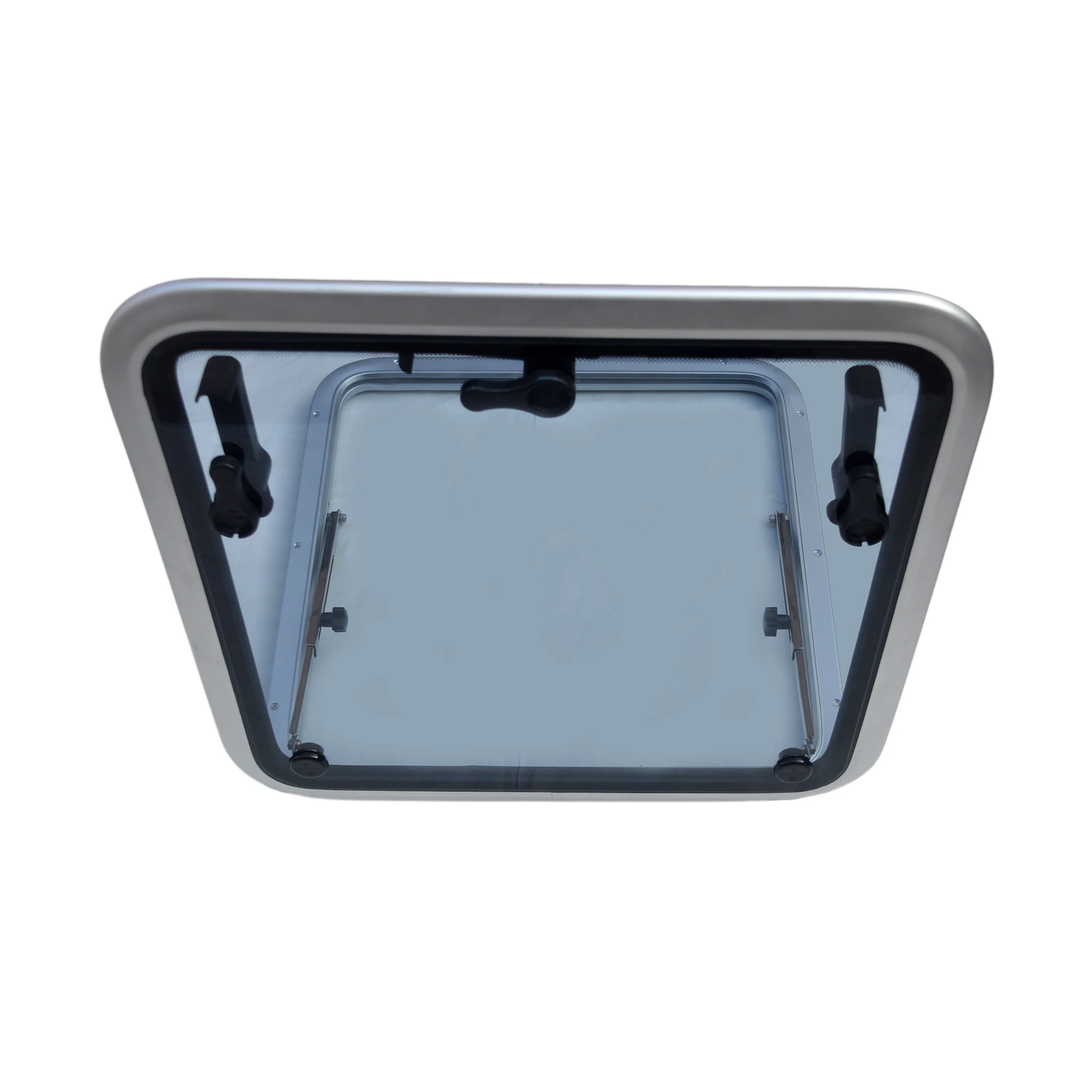 Large Marine Anodized Aluminum Square Hatch Porthole With Tempered Glass For Marine Boat Window