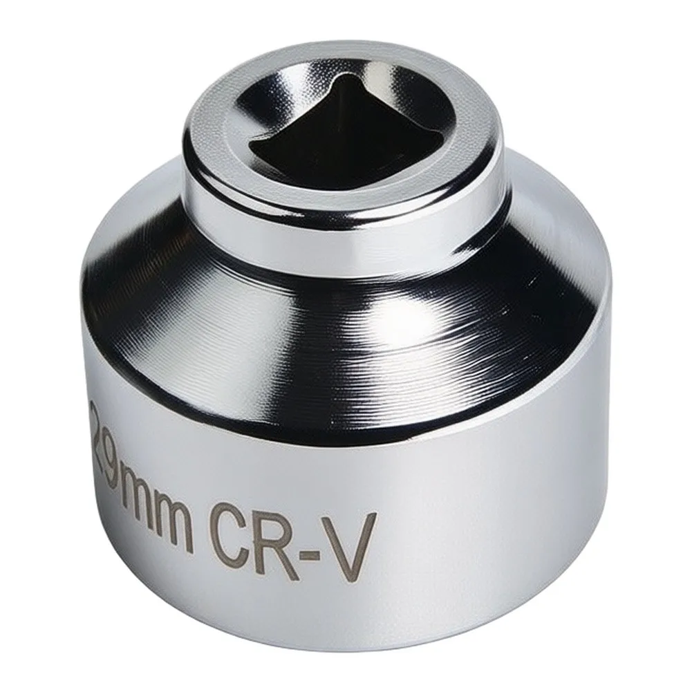 Auto Maintenance Tool Oil Filter Socket Wrench For Garage Use Silver Easy Storage Solution Exceptional Durability
