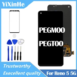 6.4 Inch AMOLED For Oppo Reno 5 5G PEGM00 PEGT00 LCD Display Touch Screen Digitizer Assembly Replacement