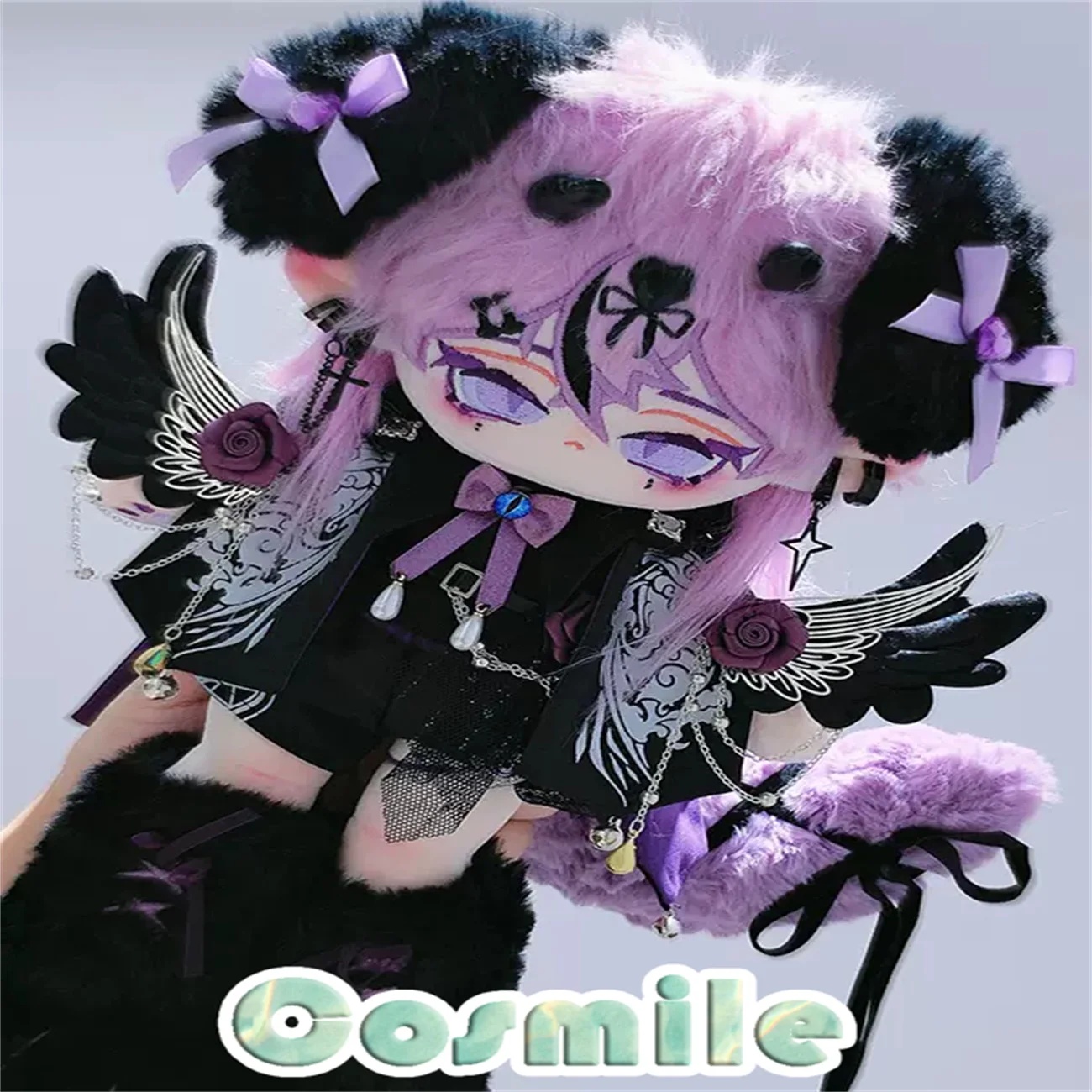 

No attribute Idol Black Angel Code Purple Knight Vampire Costume Stuffed 20cm 30cm Doll's Clothes Doll Accessories Fadian KN Aug