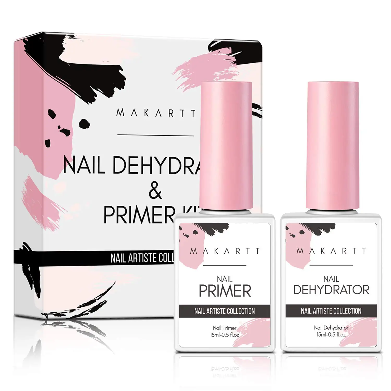 2 Stück säurefreie natürliche Nagelvorbereitung Dehydrate & Bond Primer Makartt 15 ml Gel-Nagellack-Nageldörrgerät und Primer-Zubehör – Detail 9