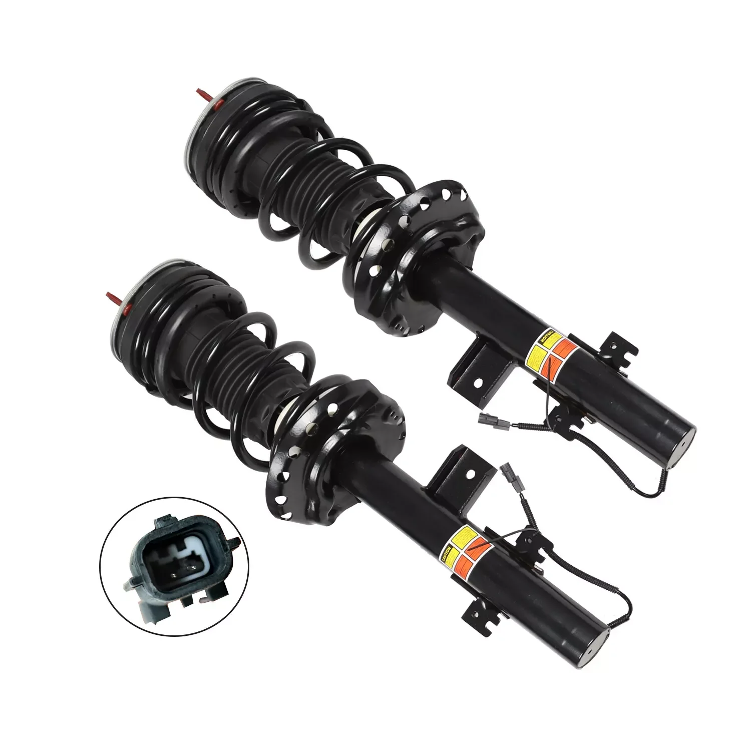 2 x Rear Shock Absorber Struts Assys For Land Rover Range Rover Evoque 2012-2018 with Magnetic Damping