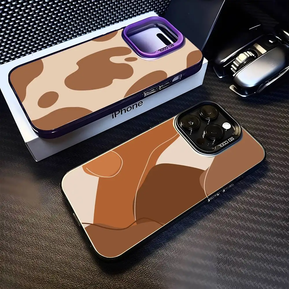 

Color_blocking matte_shape Phone Case For iPhone17,16,15,14,13,12,11 Plus,Pro Max Purple Matte Shockproof Cover
