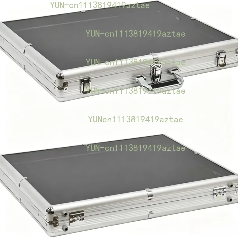 Silver Aluminum Acrylic Transparent Top Display Stand Portable Supplier Trade Display Case for TCG Cards with Lock Function