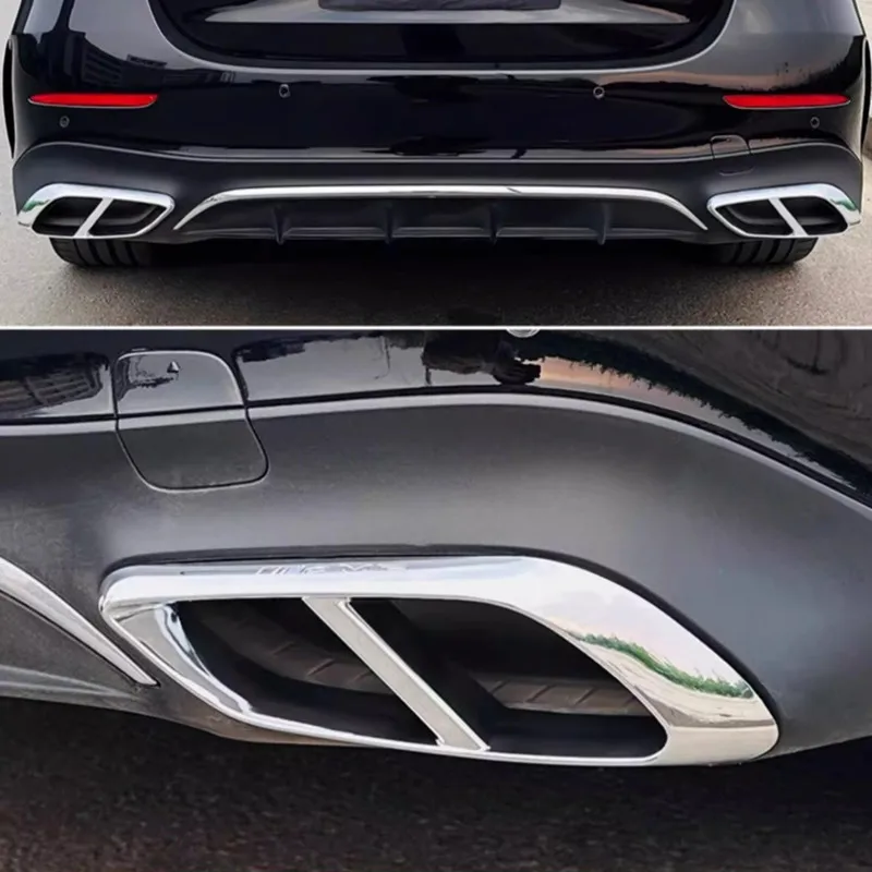 

Для Mercedes Benz E Class CLE W214 C236 Автомобильный вкладыш для выхлопной системы, крышка выхлопной системы из нержавеющей стали, крышка выхлопной трубы