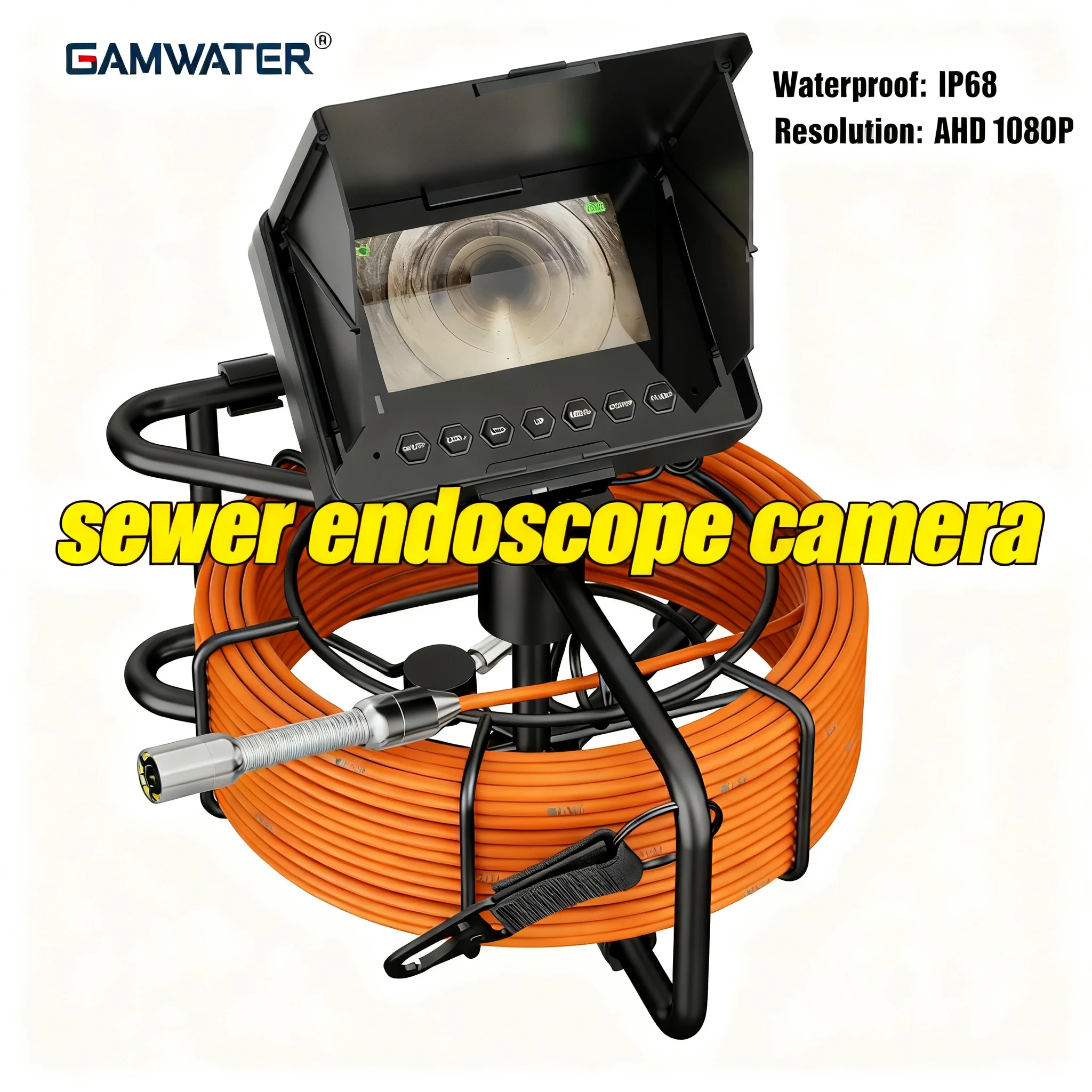 Sewer Pipe Inspection Camera  high - definition with IP68 Waterproof Rating and 8500mAh Battery for Drain Pipe Examination