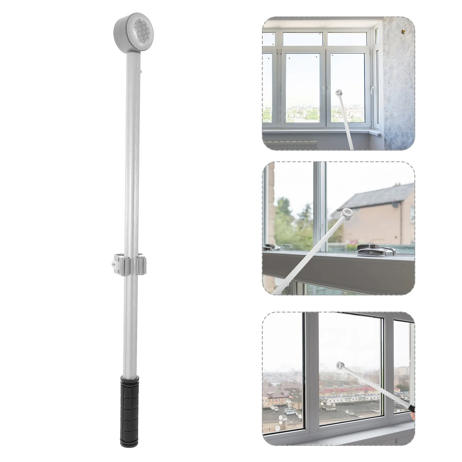 

Телескопический толкатель для окон, длинный O-образный беспроводной крючок-открыватель для штор и жалюзи, инструмент для кухонных и мансардных окон, карнизов
