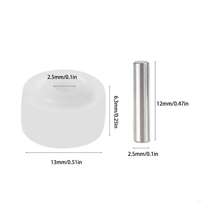 G8TA 5pcs Cartridge Radio Roller Metal Exle Pack Pack Pack Decorder Date Cassette Belt Make Record