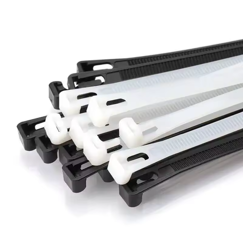 20pcs Plastic Reusable Cable Ties 8*200/250/300/450 Releasable Nylon May Loose Slipknot Recycle High Quality DIY - Image 4